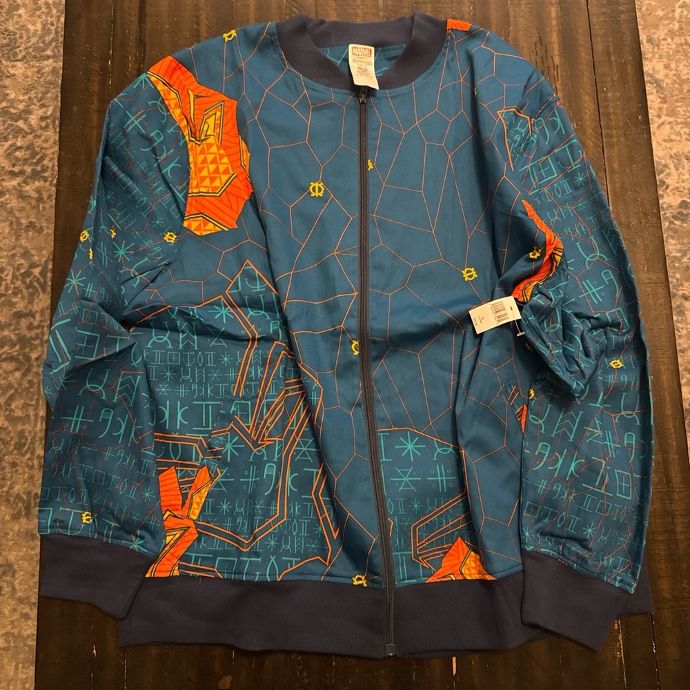 Disney Marvel Black Panther Blue and Orange Bomber Jacket